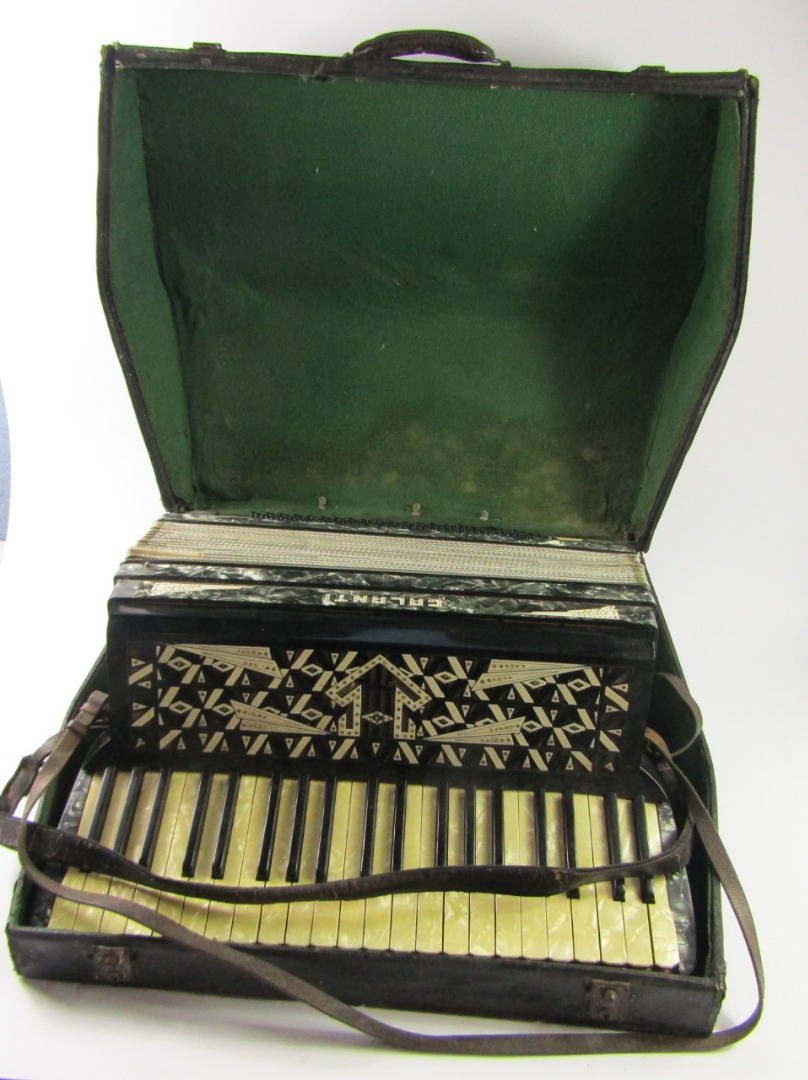 Appraisal: A Celanti accordian one hundred and twenty button cased