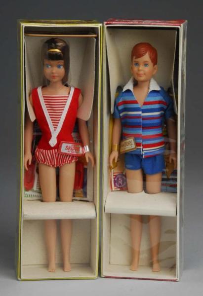 Appraisal: Skipper and Ricky Dolls Description Skipper Barbie s Little Sister