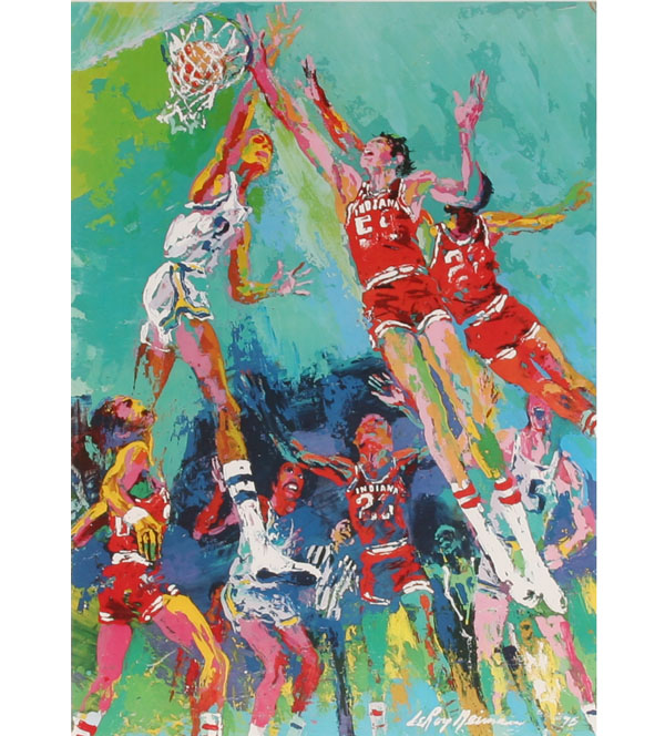 Appraisal: LeRoy Neiman American b Indiana University basketball team print x