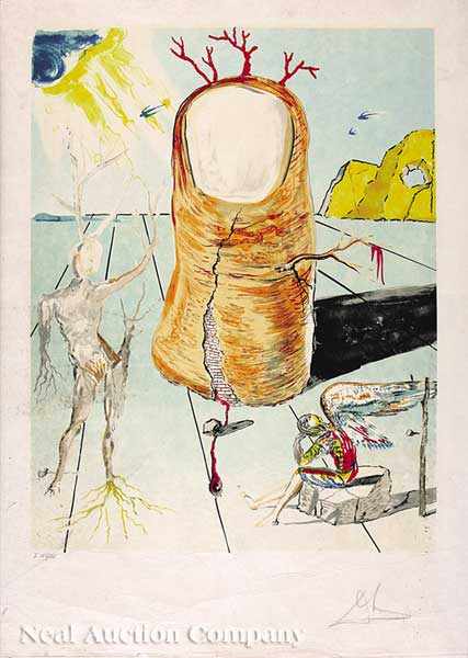 Appraisal: Salvador Dali Spanish - The Vision of the Angel of