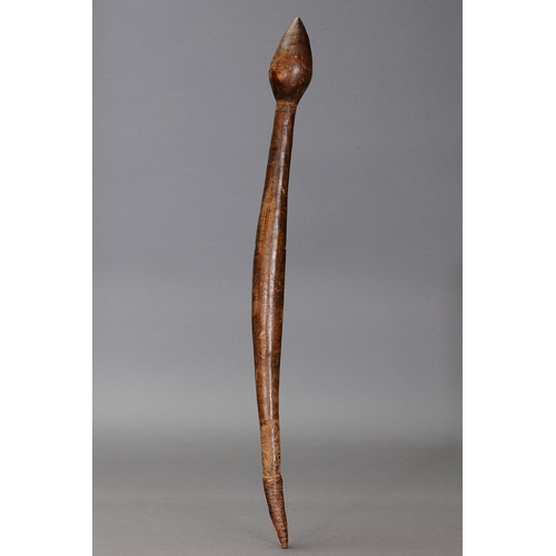 Appraisal: FINE EARLY THROWING CLUB VICTORIA Carved and engraved hardwood The