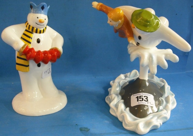 Appraisal: Coalport Snowman Tableaux Walking in the Air and Play It