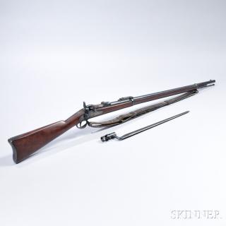 Appraisal: U S Model Trapdoor Springfield Rifle and Bayonet c serial