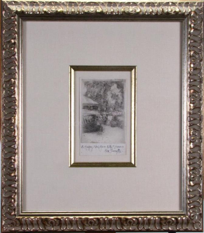 Appraisal: Wm J Forsyth IN - x Etching signed lower margin