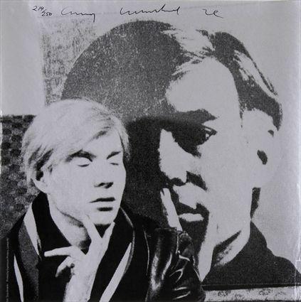 Appraisal: AFTER ANDY WARHOL SELF PORTRAIT Silkscreen on paper x in