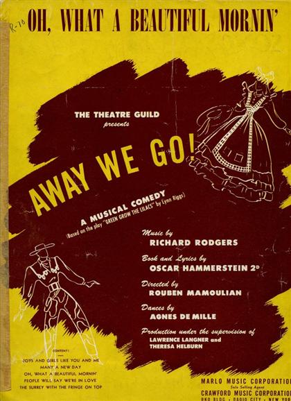 Appraisal: pieces Sheet Music Rodgers Richard Hammerstein Oscar nd Oklahoma Boys