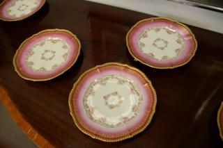 Appraisal: Set of twelve French Limoges plates with heavy gold border