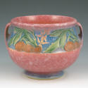 Appraisal: Roseville Baneda - squat vase in plum Very good glaze