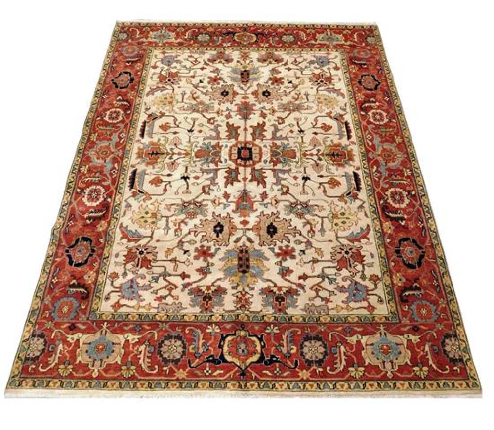 Appraisal: RUG Agra Mahal ' x ' wool on cotton hand-made