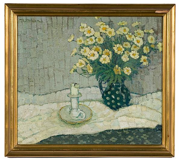 Appraisal: IMPRESSIONIST STILL LIFE BY N DAHLEN OIL ON CANVAS Early