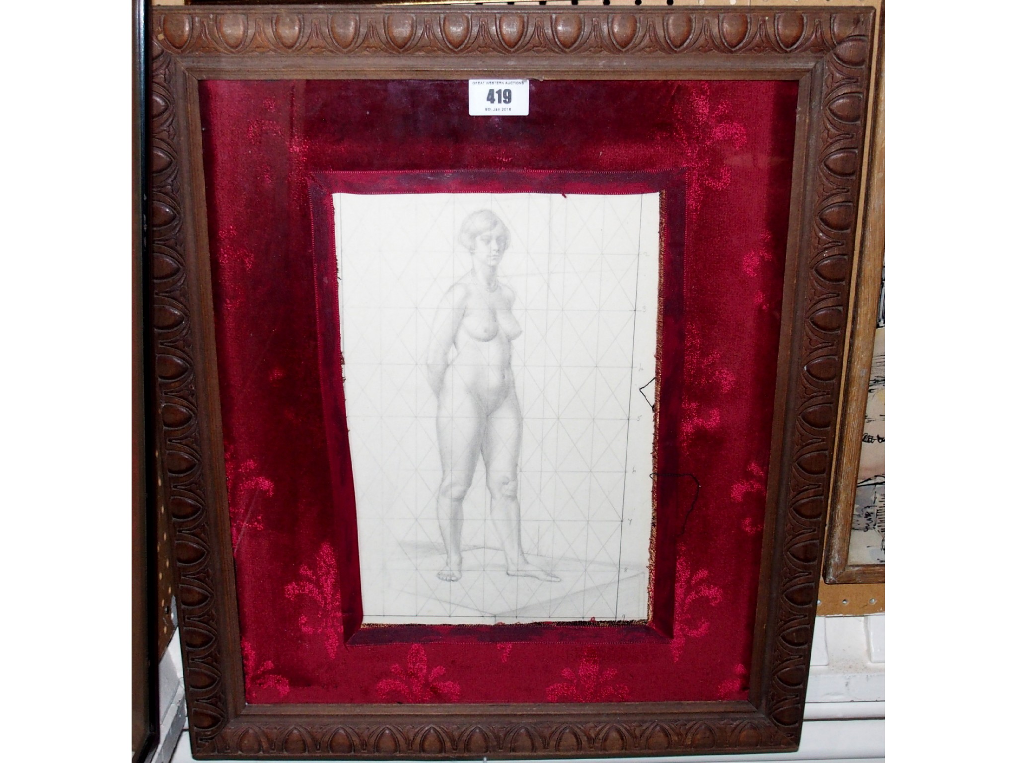 Appraisal: WINIFRED ANNE RYMER Female nude study pencil