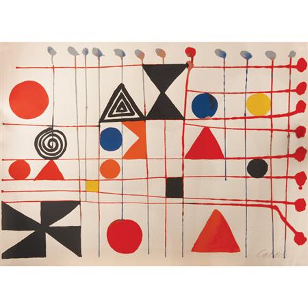 Appraisal: Alexander Calder QUILT Color lithograph Estimate -