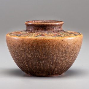 Appraisal: William E Hentschel for Rookwood Pottery American - Vase glazed