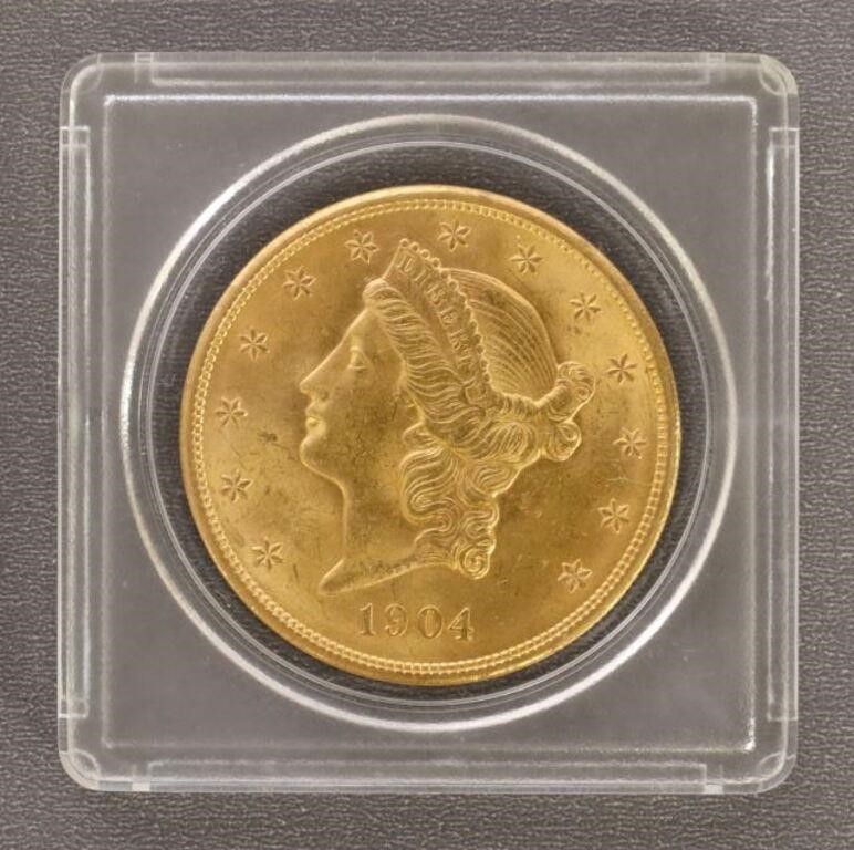 Appraisal: Liberty Head Double Eagle One Ounce Gold coin pure gold