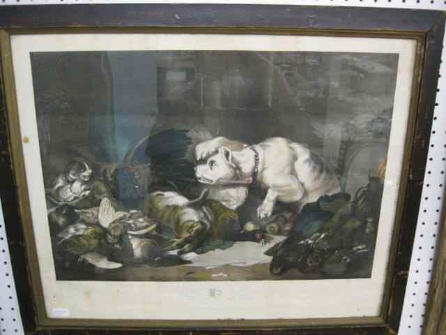 Appraisal: Edwin Landseer Engraving ''The LarderInvasion'' mid th century image area