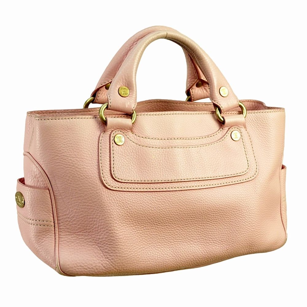 Appraisal: Celine Pink Leather Boogie Bag Celine Pink Leather Boogie Bag