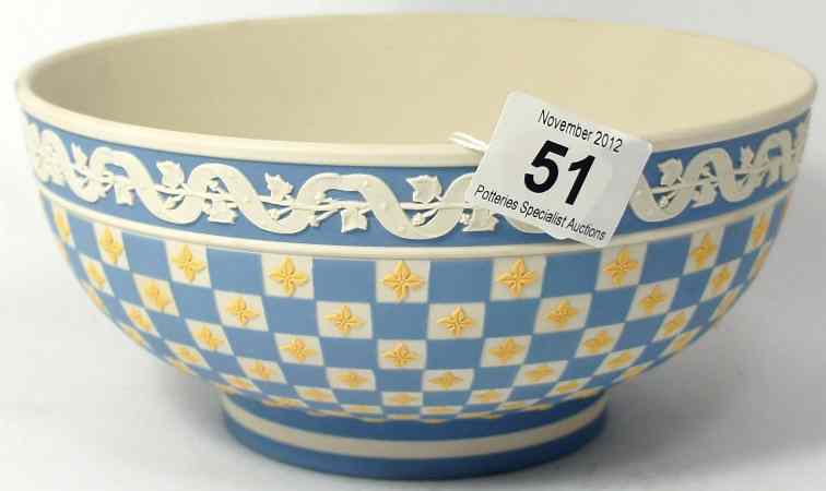 Appraisal: Wedgwood Tri Colour Dice Ware footed bowl from the Museum