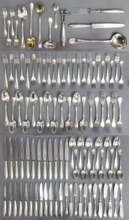 Appraisal: lot of French silverplate flatware service Orfevrerie Christofle in the