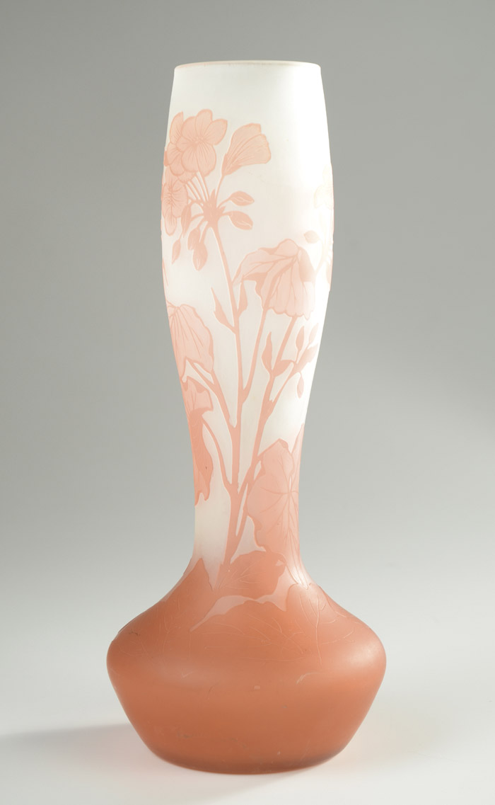 Appraisal: CAMEO GLASS VASE BY GEORGES RASPILLER c - Saar Germany