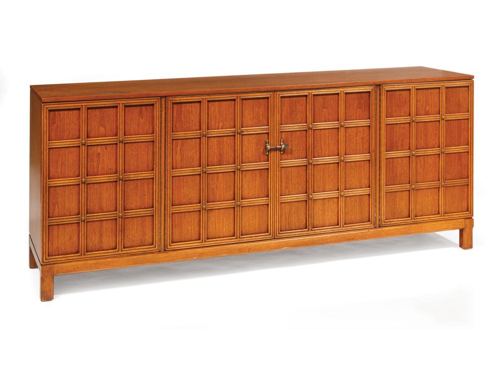 Appraisal: Henredon Mid-Century Modern Walnut Sideboard central section with three drawers