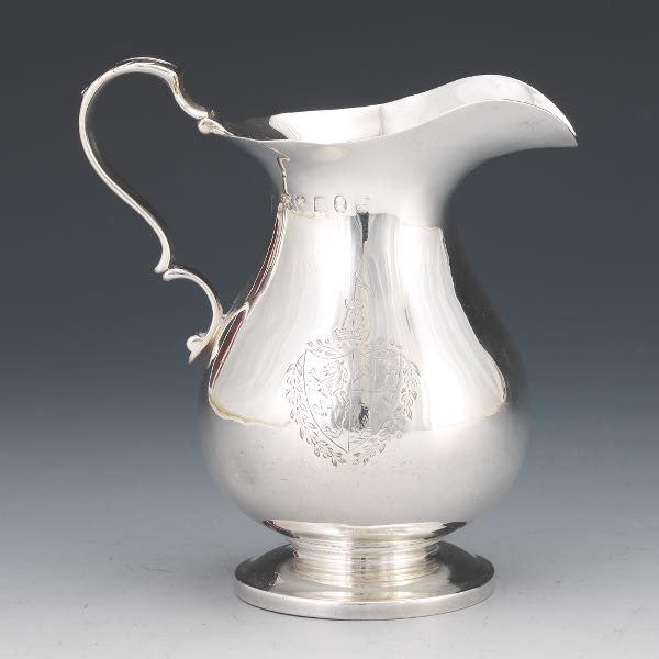 Appraisal: GEORGE III STERLING SILVER CREAMER LONDON x Sterling silver cream