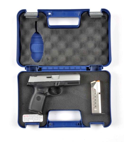 Appraisal: Cased S W Model VE Semi Automatic Pistol Serial DUH