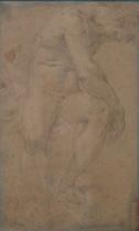 Appraisal: C th Century Italian Drawing Study of a Nude Italian