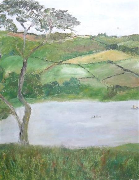 Appraisal: Sylvia Levine - 'Welsh landscape' Oil on board Signed lower