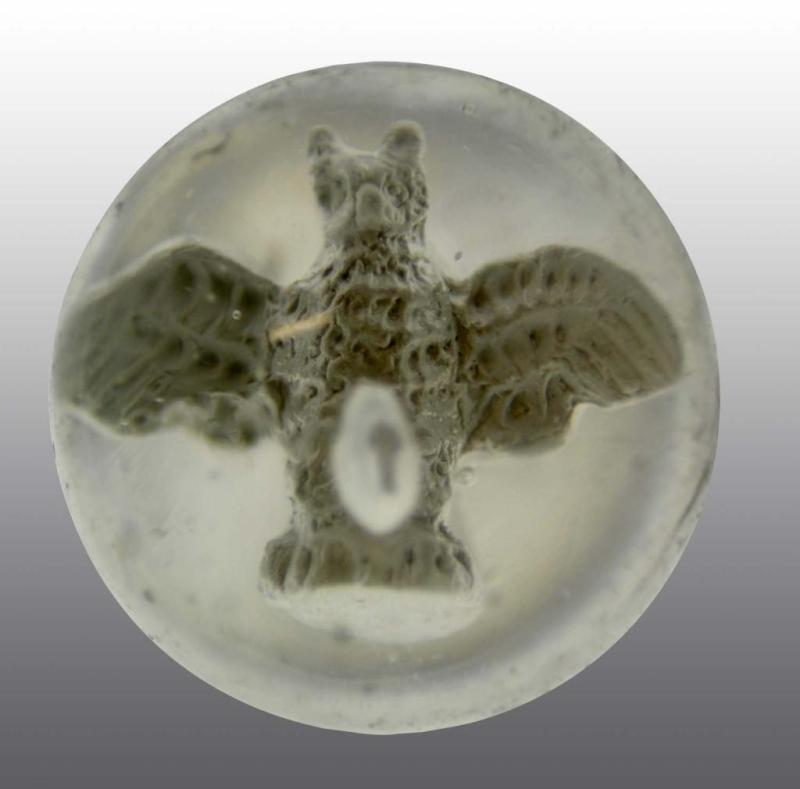 Appraisal: Sulphide Owl Marble Description Polished surface Owl has spread wings