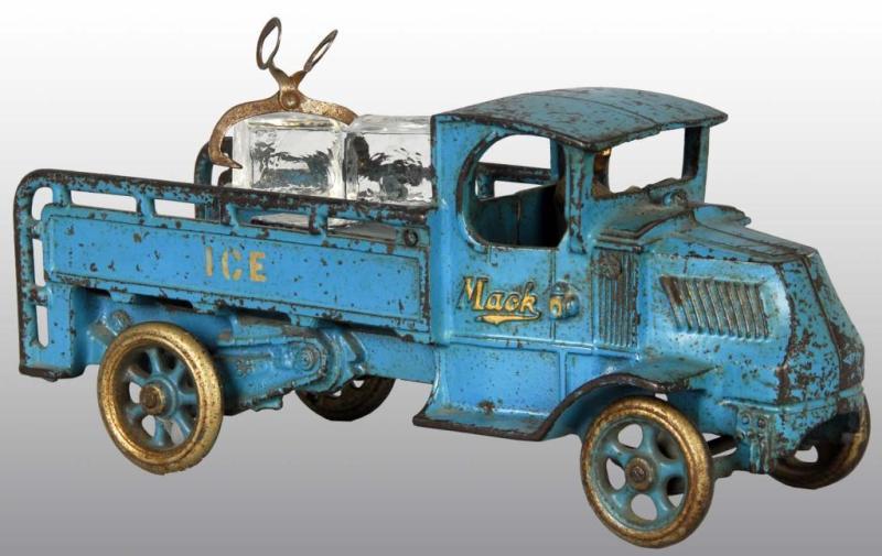 Appraisal: Cast Iron Arcade Mack-Front Ice Truck Toy Description American Marked