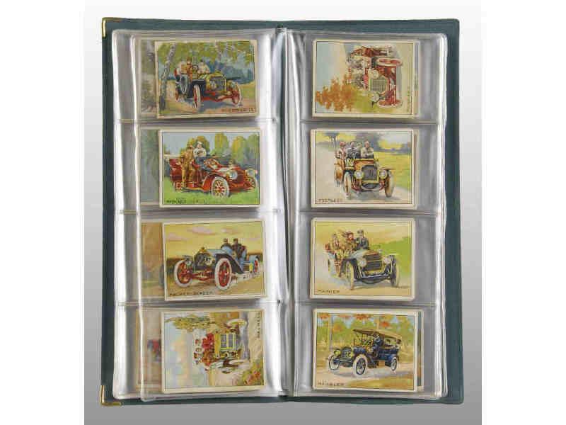 Appraisal: Early Automotive Turkey Red Tobacco Cards Description Circa Book contains