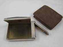 Appraisal: An Austrian silver combination cigarette case and vesta measuring approx