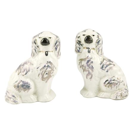 Appraisal: Pair of Staffordshire Figures of Dogs Estimate -