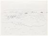 Appraisal: FAIRFIELD PORTER Two ocean studies Both pen and black ink