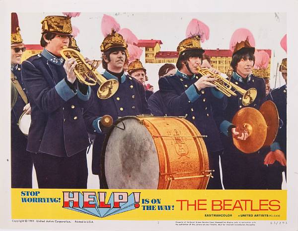 Appraisal: Help United Artists lobby card condition A x in