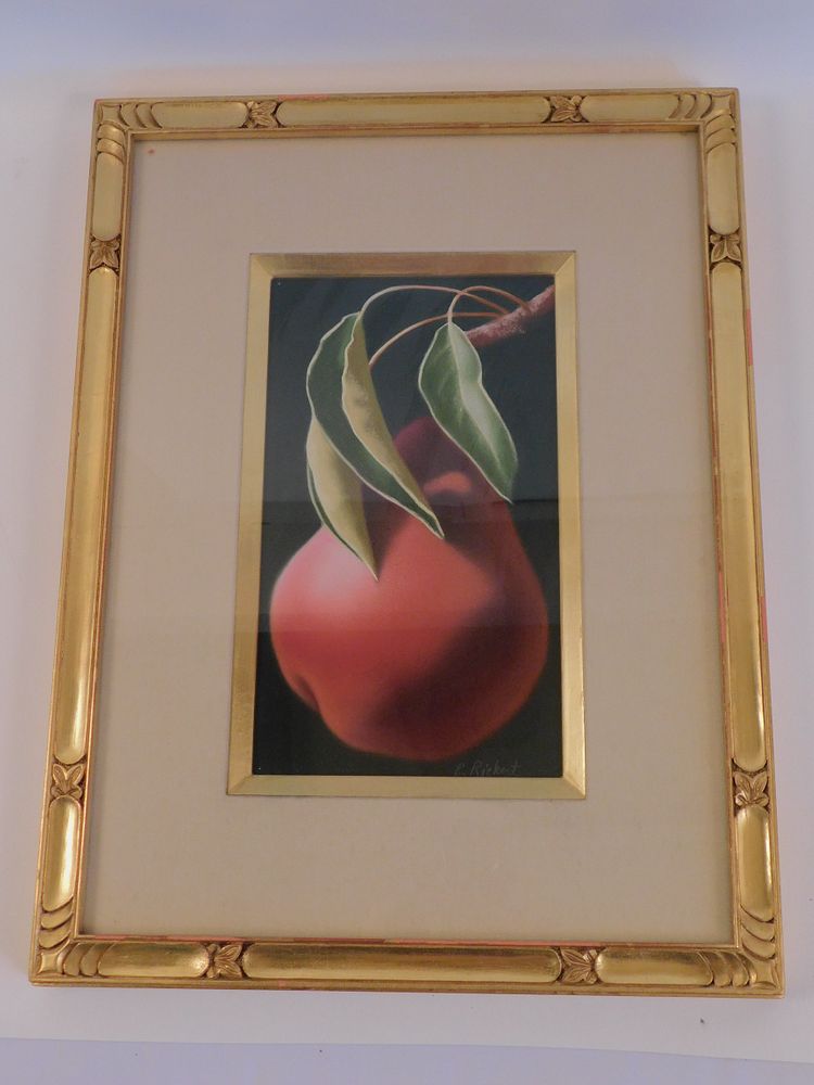 Appraisal: ELIZABETH RICKERT STILL LIFE PAINTING Pastel still life painting of