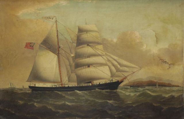 Appraisal: th C Oil on Canvas of an English Clipper Ship