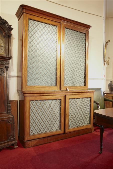 Appraisal: NEAR PAIR OF MAHOGANY LIBRARY BOOKCASES TH CENTURY in two