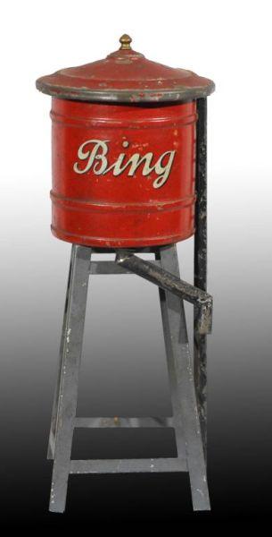 Appraisal: Tin Bing Water Tower Toy Description Nice overall appearance with