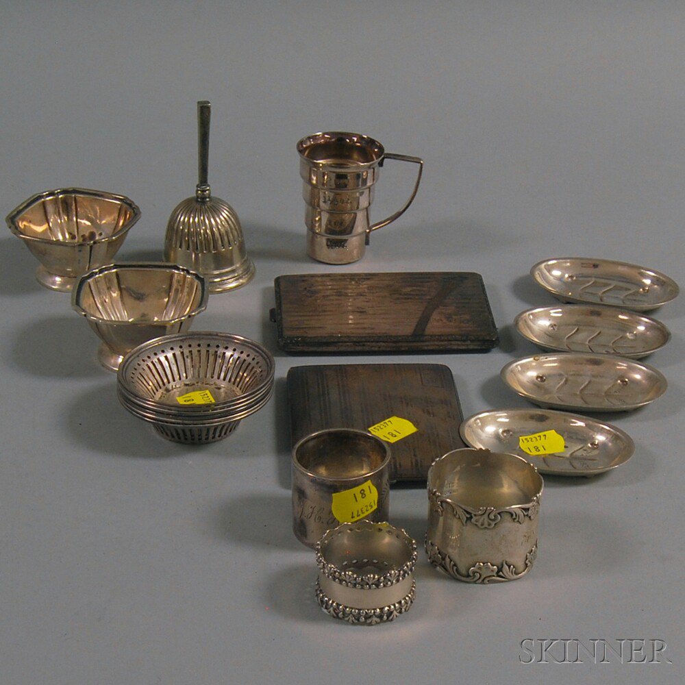 Appraisal: Group of Assorted Small Mostly Sterling Silver Items a pair