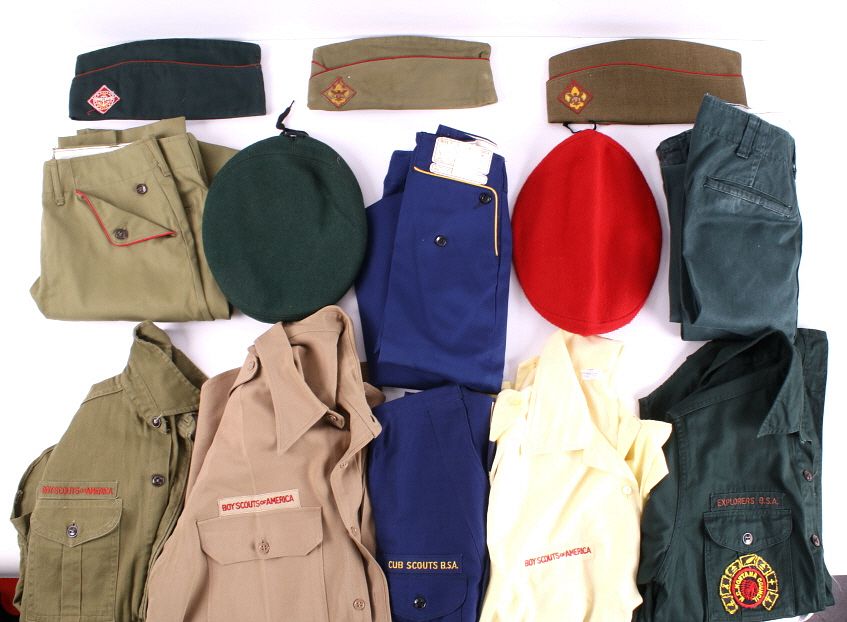 Appraisal: Collection of Vintage Boy Scout Uniforms Included in this lot