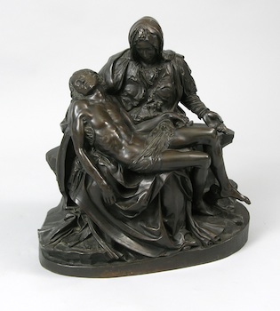 Appraisal: A Bronze of Michelangelo's Pieta A cast bronze with brown