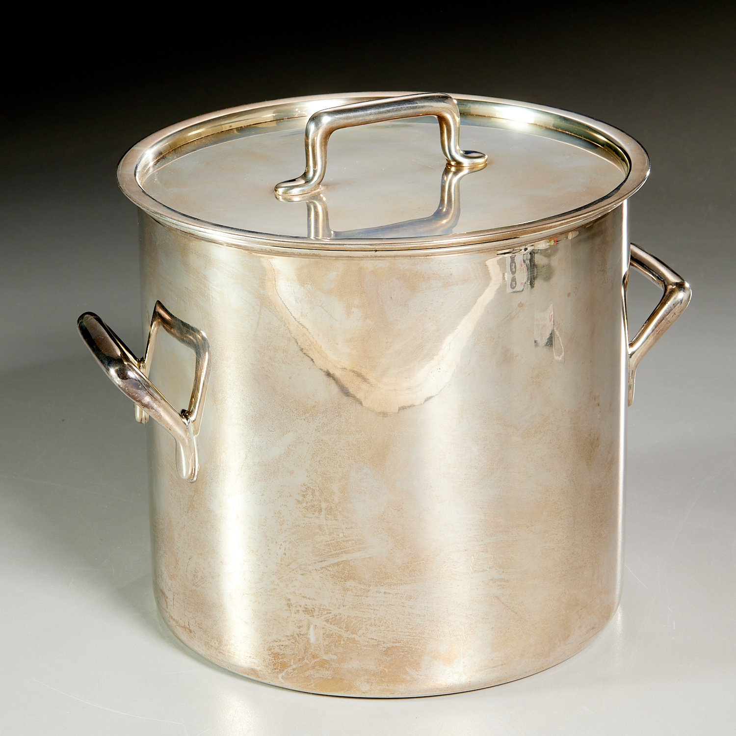 Appraisal: TIFFANY CO STERLING SILVER LIDDED ICE BUCKET th c American