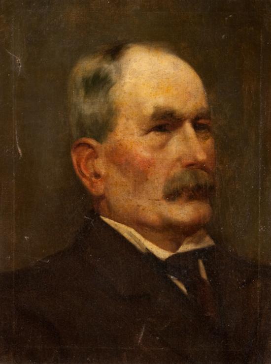 Appraisal: American School late th century Portrait of a Gentleman oil