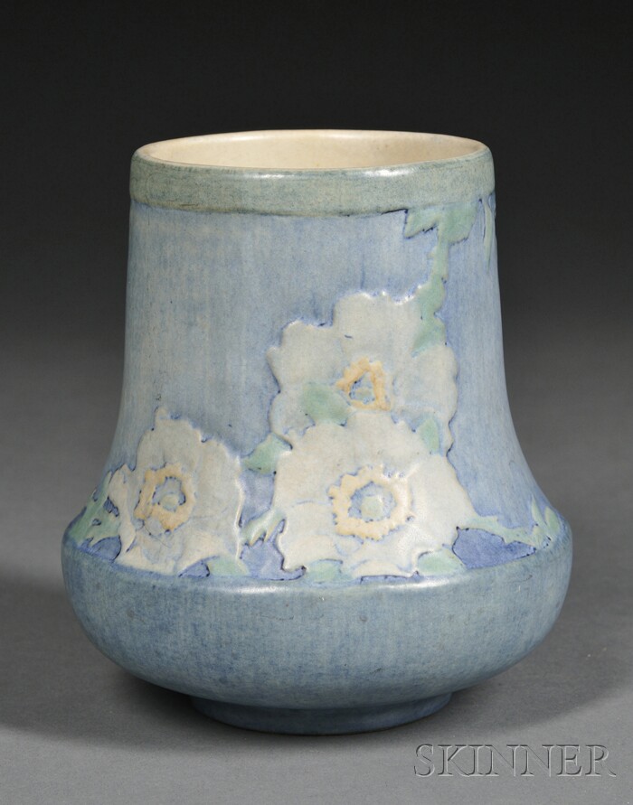 Appraisal: Newcomb Pottery Decorated Vase Glazed pottery Decorated by Sadie Irving