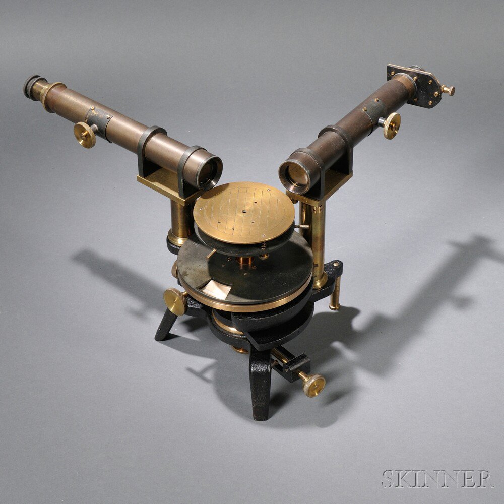 Appraisal: John Browning Brass Spectroscope Strand London with a -in telescope