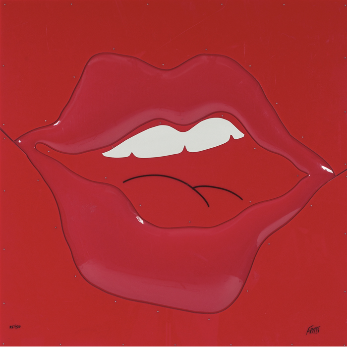 Appraisal: Ron Fritts American th century ''Lips '' c acrylic ''