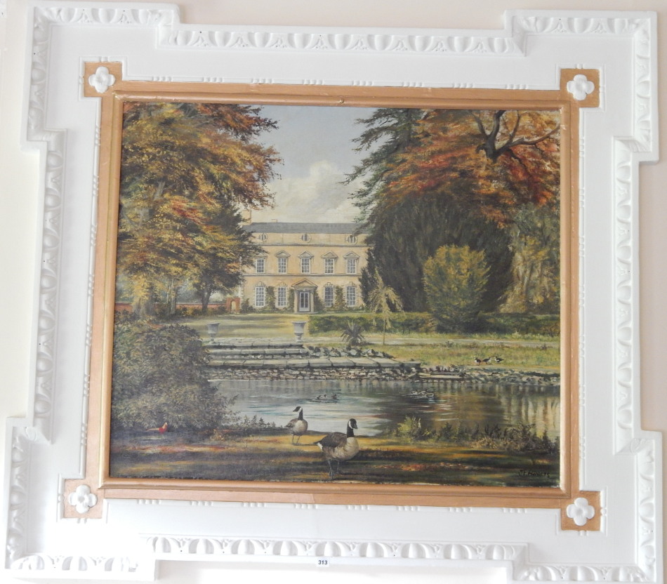 Appraisal: J F Adams thC Leasingham Manor oil on board signed