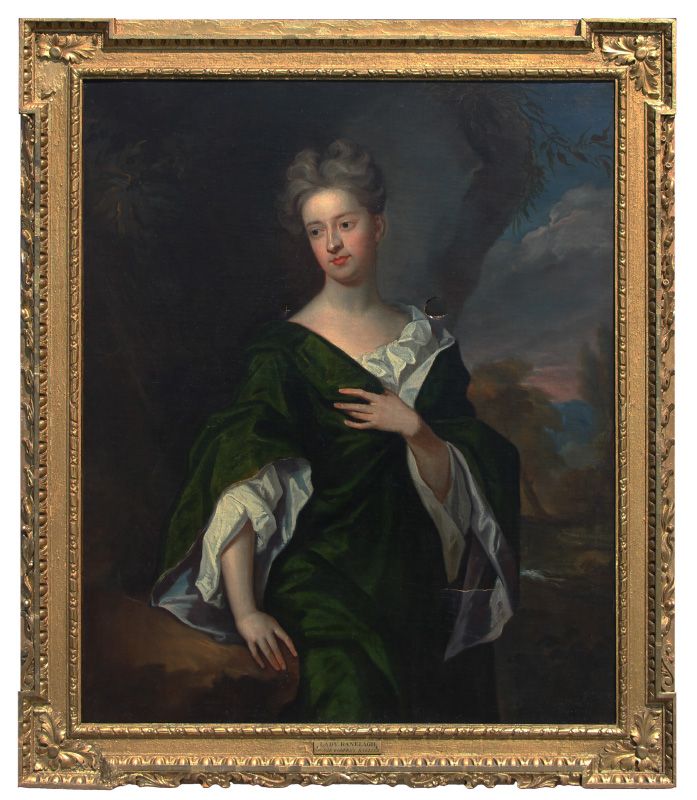 Appraisal: LARGE PAINTING AFTER KNELLER of CHARLOTTE CLAYTON nd Daughter of