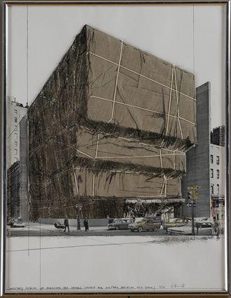 Appraisal: JEAN CLAUDE CHRISTO b WHITNEY MUSEUM PROJECT FOR Mixed media